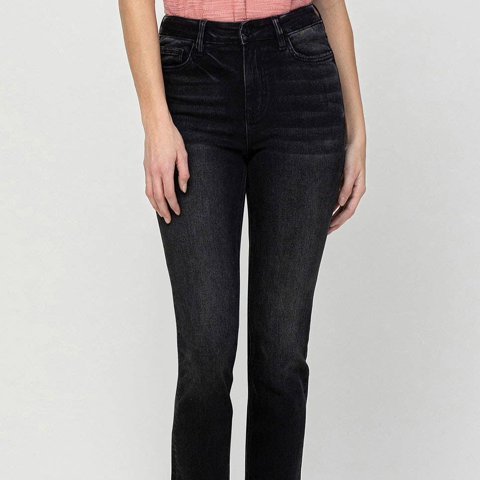 Jeanne High Rise Slim Straight Jeans