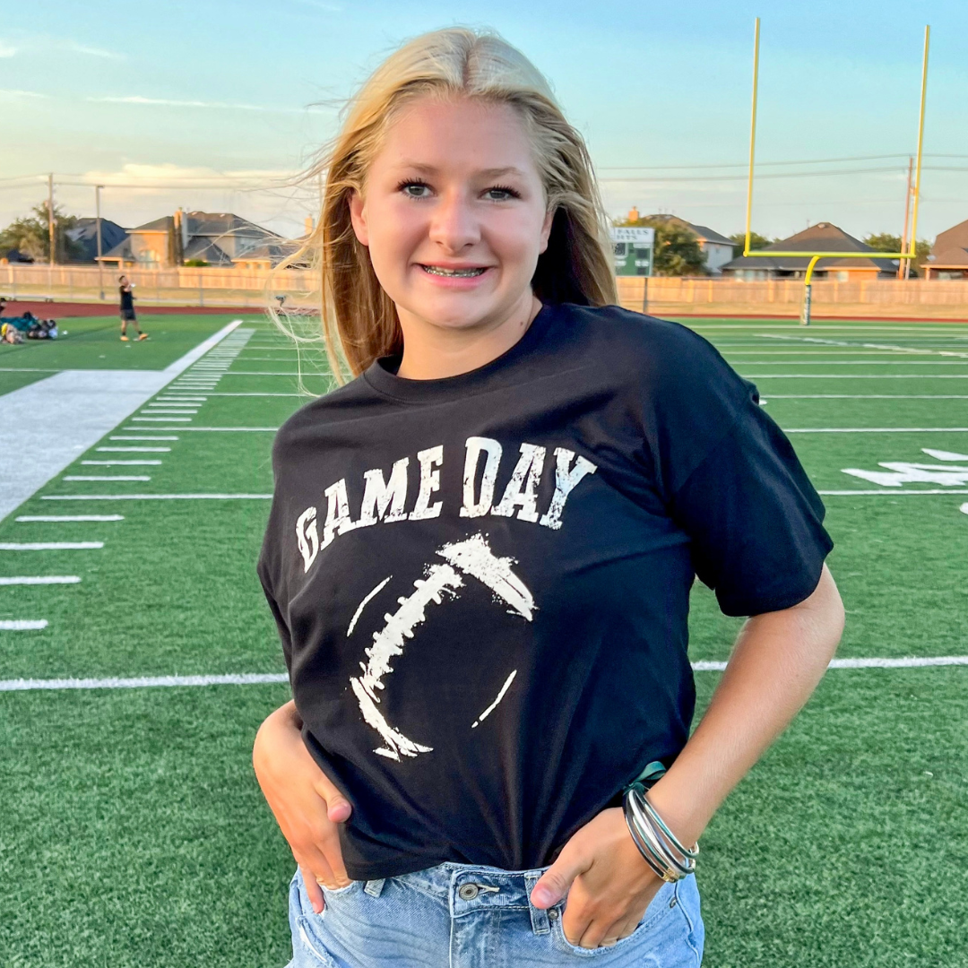 Game Day Football Graphic Crop Tee