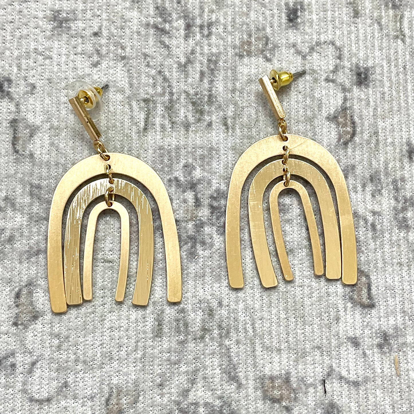 Rainbow Dangle Earrings (gold)
